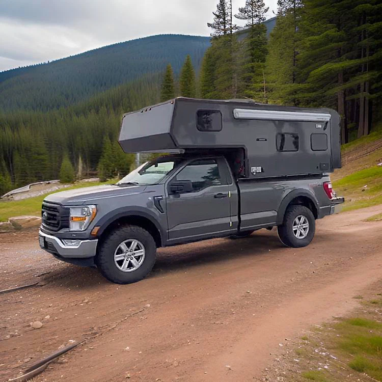 Spacious Travel Trailer Pickup Camper Caravan, Experience Maximum Comfort On The Road